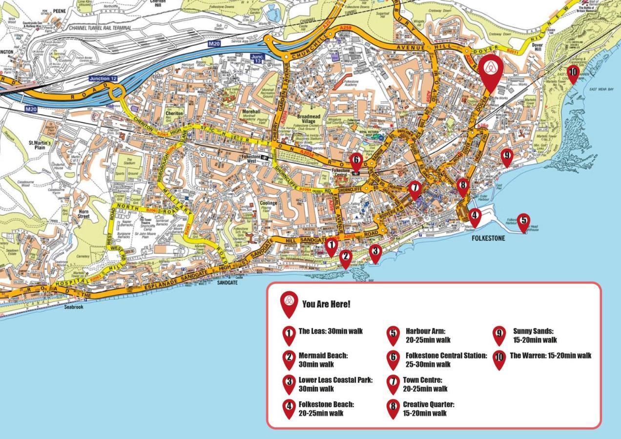 מלון Bijou Annexe, Sea View, Private Entrance & Parking - פולקסטון מראה חיצוני תמונה